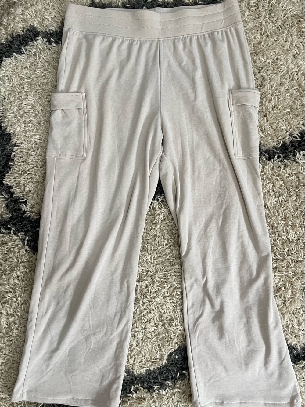 a new day Light Beige Cargo Track Pants